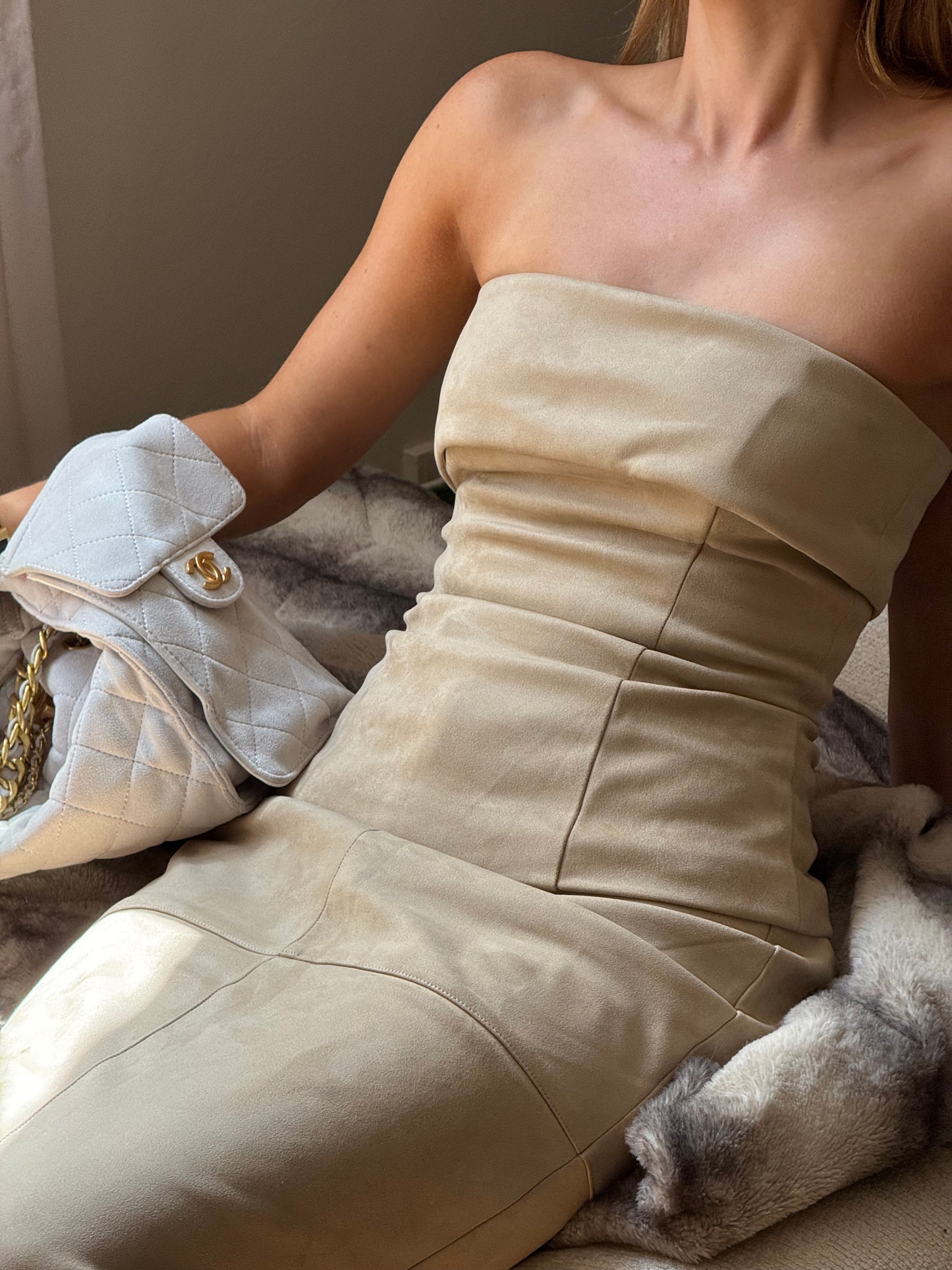 The Suede Set - Fold Top