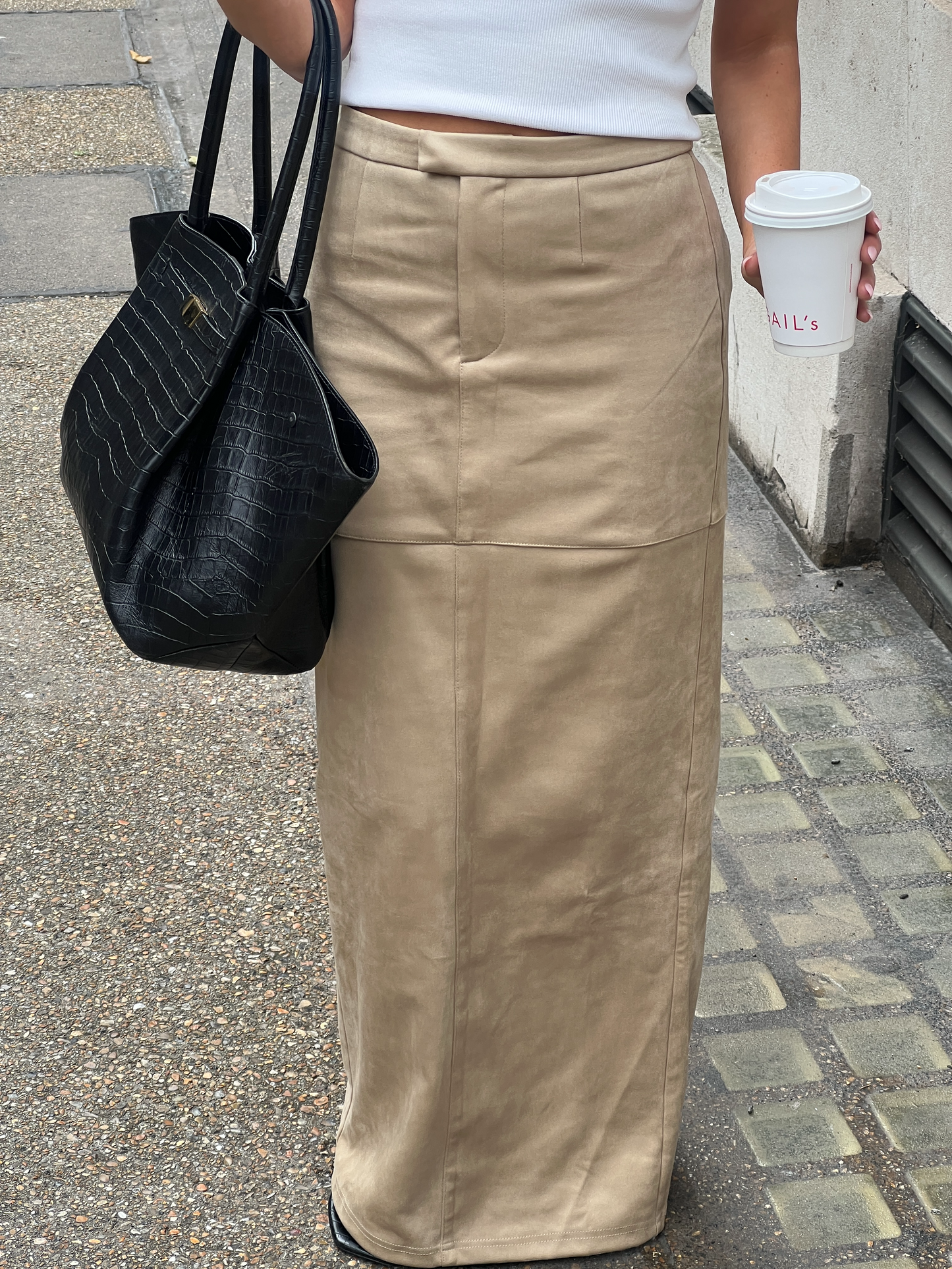 The Suede Set - Maxi Skirt