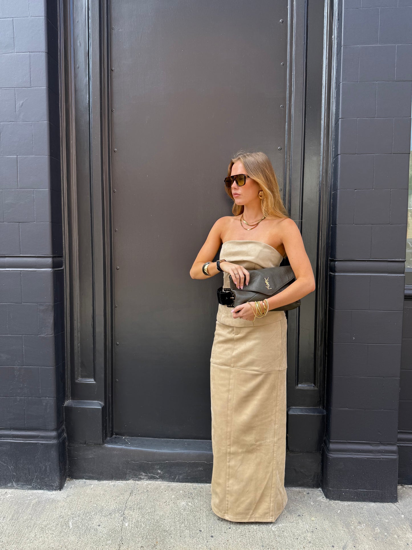 The Suede Set - Maxi Skirt